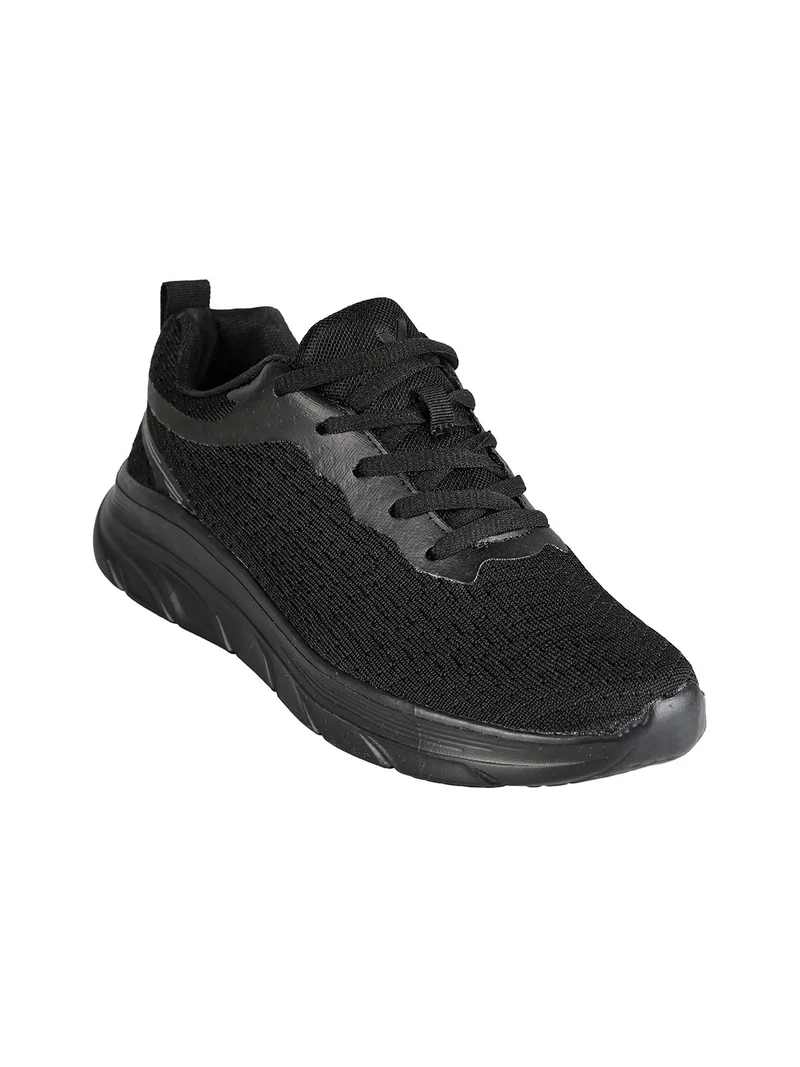 Sneakers sportive da donna in tessuto - nero