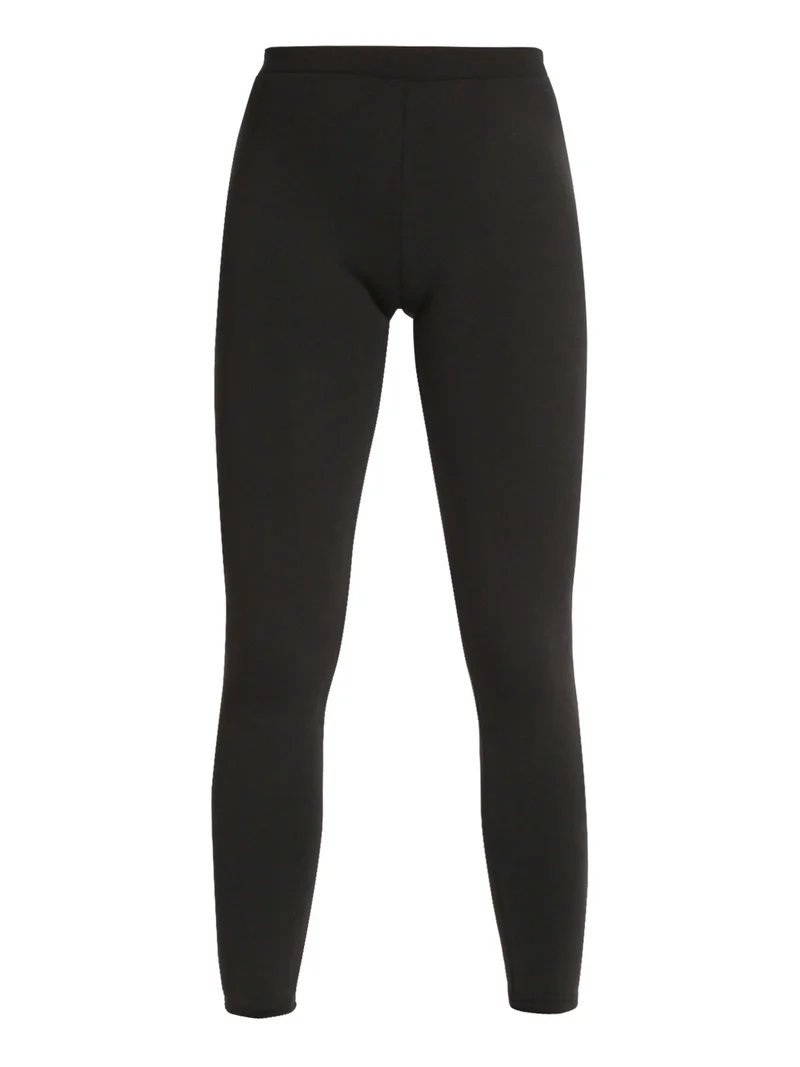 Leggings da donna interno imbottito - nero