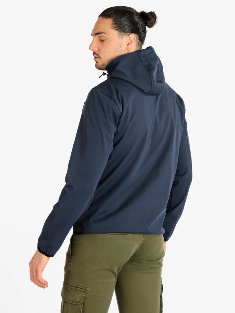 Giacca leggera impermeabile da uomo - blu scuro