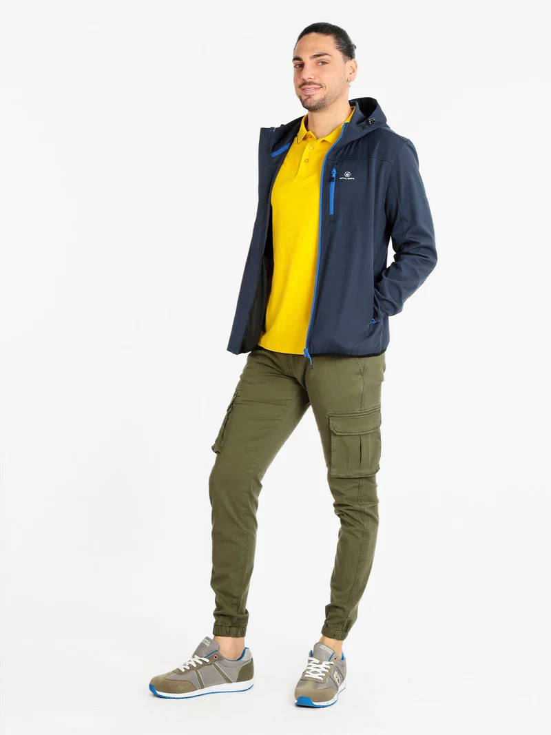 Giacca leggera impermeabile da uomo - blu scuro