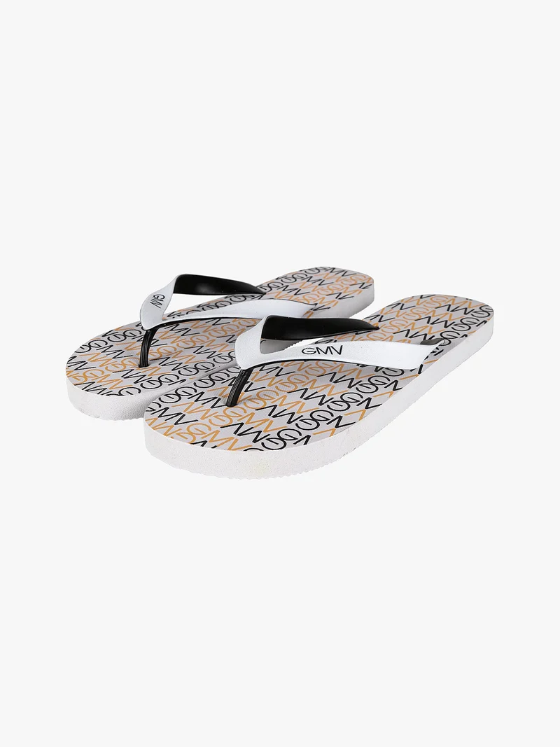 GianMarco Venturi infradito uomo con stampe - bianco