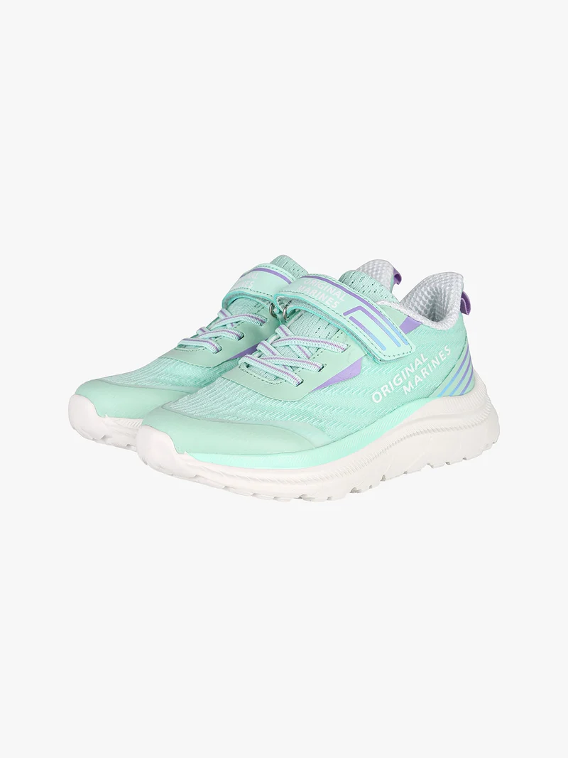 Sneakers sportive da ragazza con strappo - acqua marina