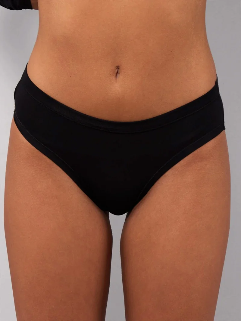 6005 Slip donna in modal - nero