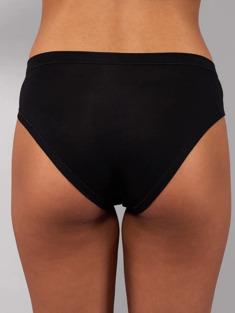 6005 Slip donna in modal - nero