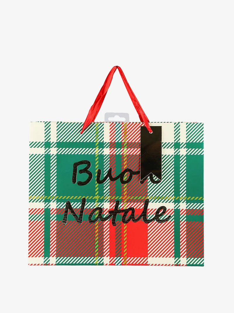 Sacchetto regalo di Natale rettangolare - verde