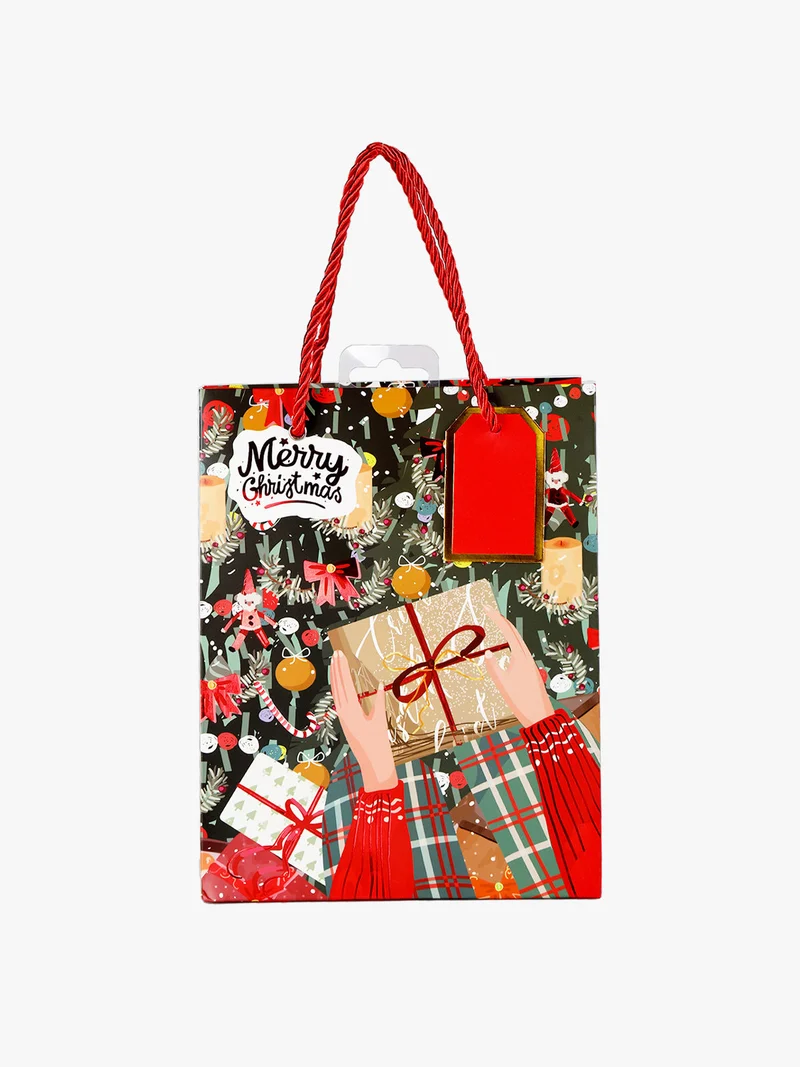 Sacchetto da regalo natalizio - multicolore