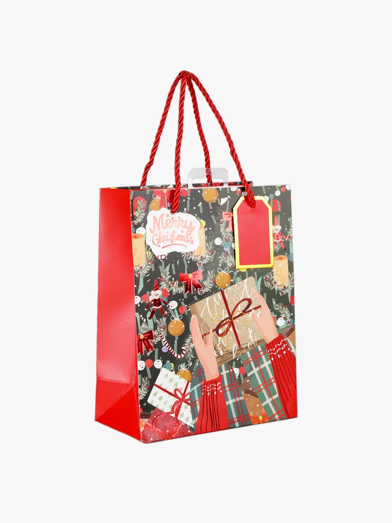 Sacchetto da regalo natalizio - multicolore
