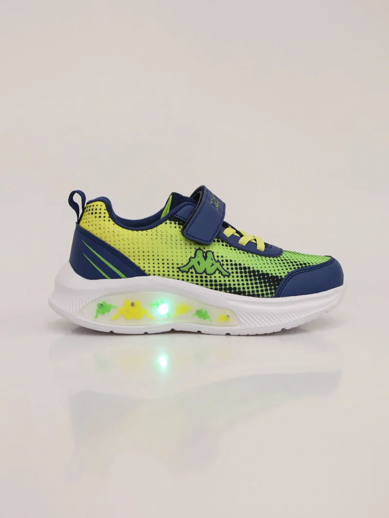 BREEZE Sneakers sportive da ragazzo con luci e cinturino a strappo - multicolore