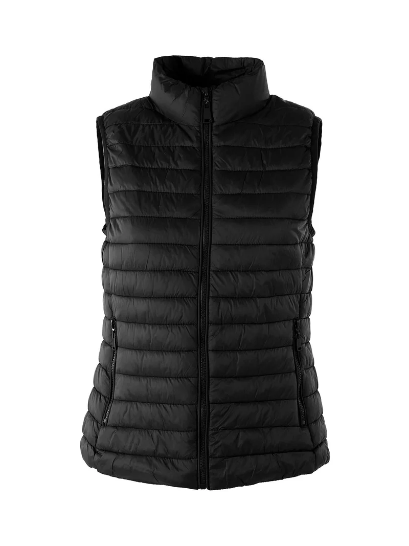 Giacca smanicata da donna - nero