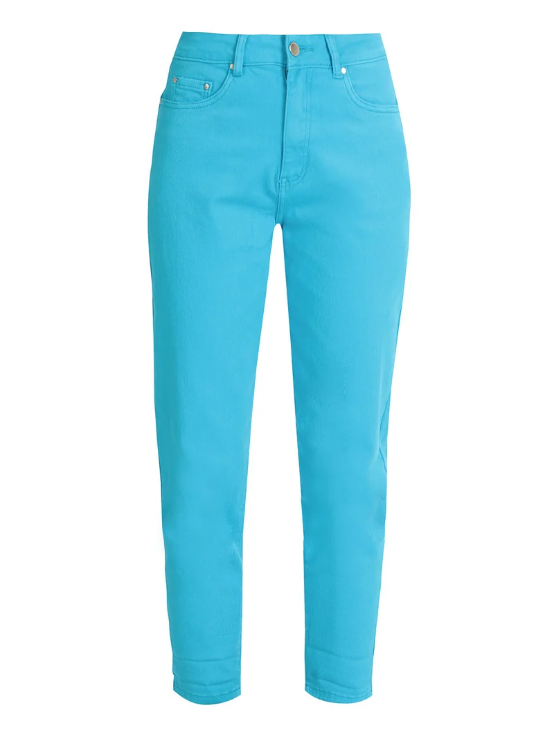 Jeans donna modello Mom fit - azzurro