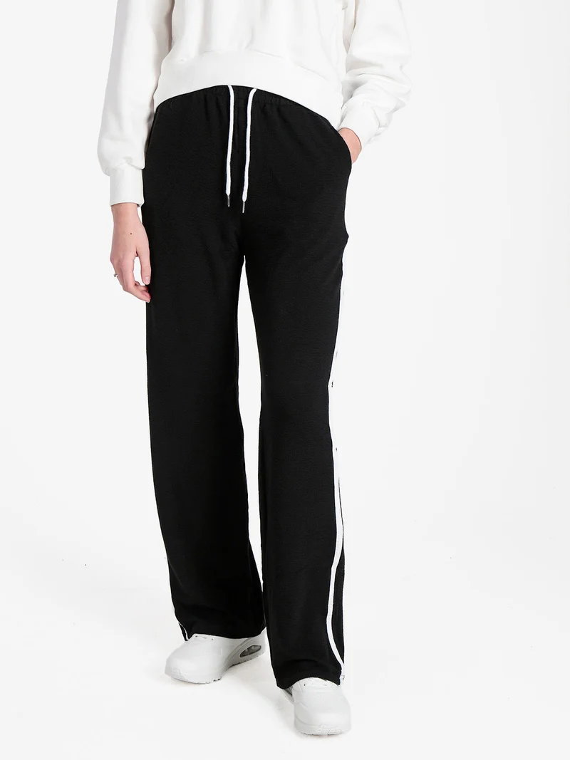 Pantaloni donna sportivi con coulisse - nero