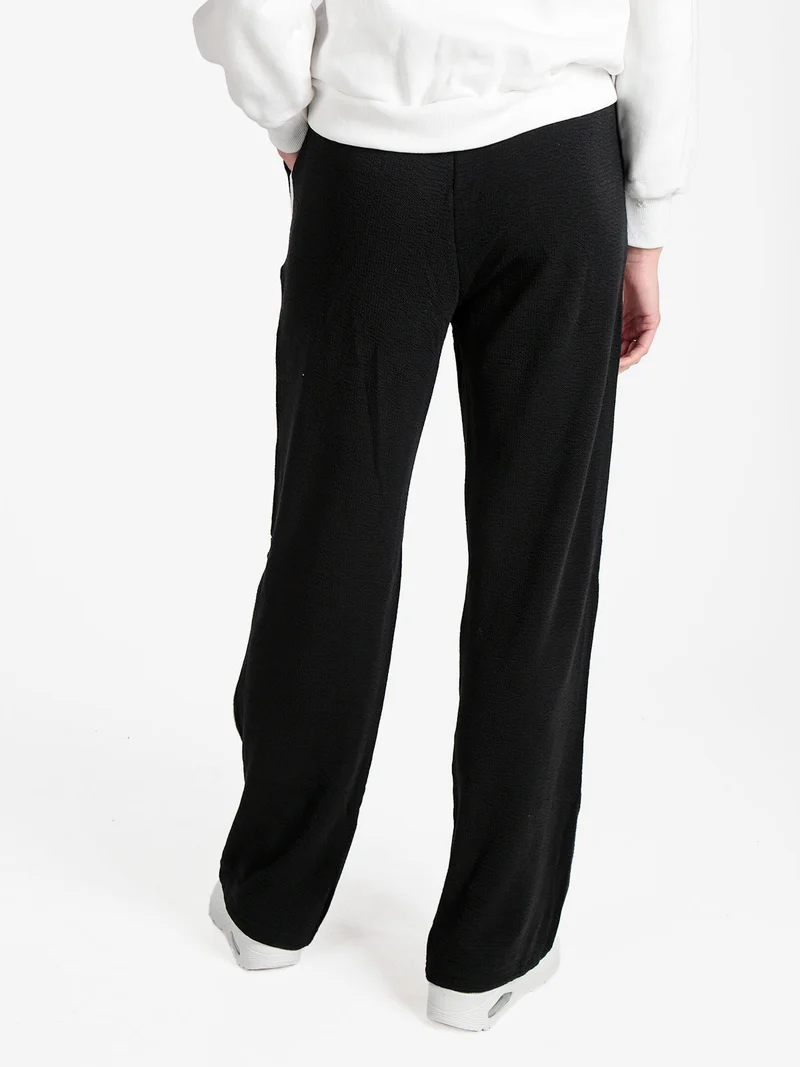 Pantaloni donna sportivi con coulisse - nero