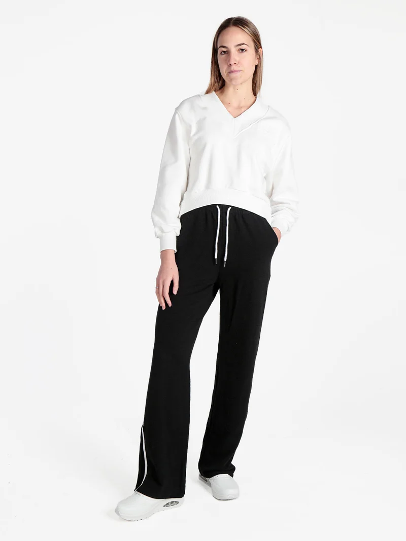 Pantaloni donna sportivi con coulisse - nero