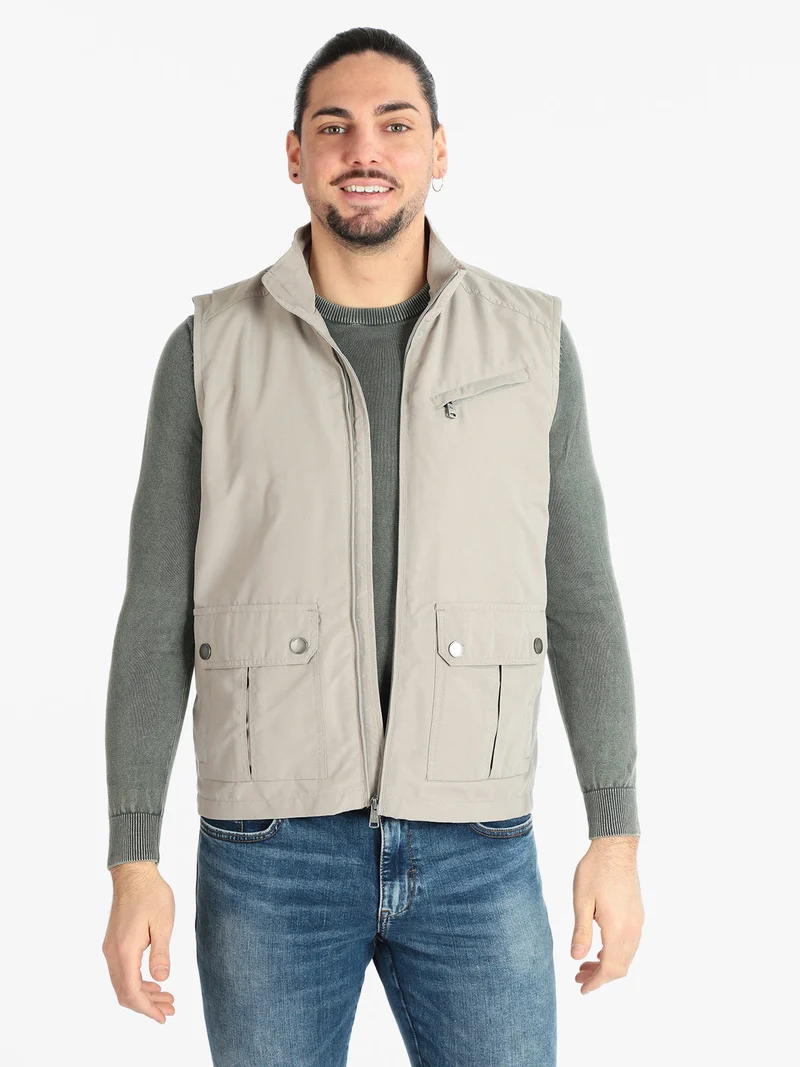Gilet multi tasche da uomo - sabbia