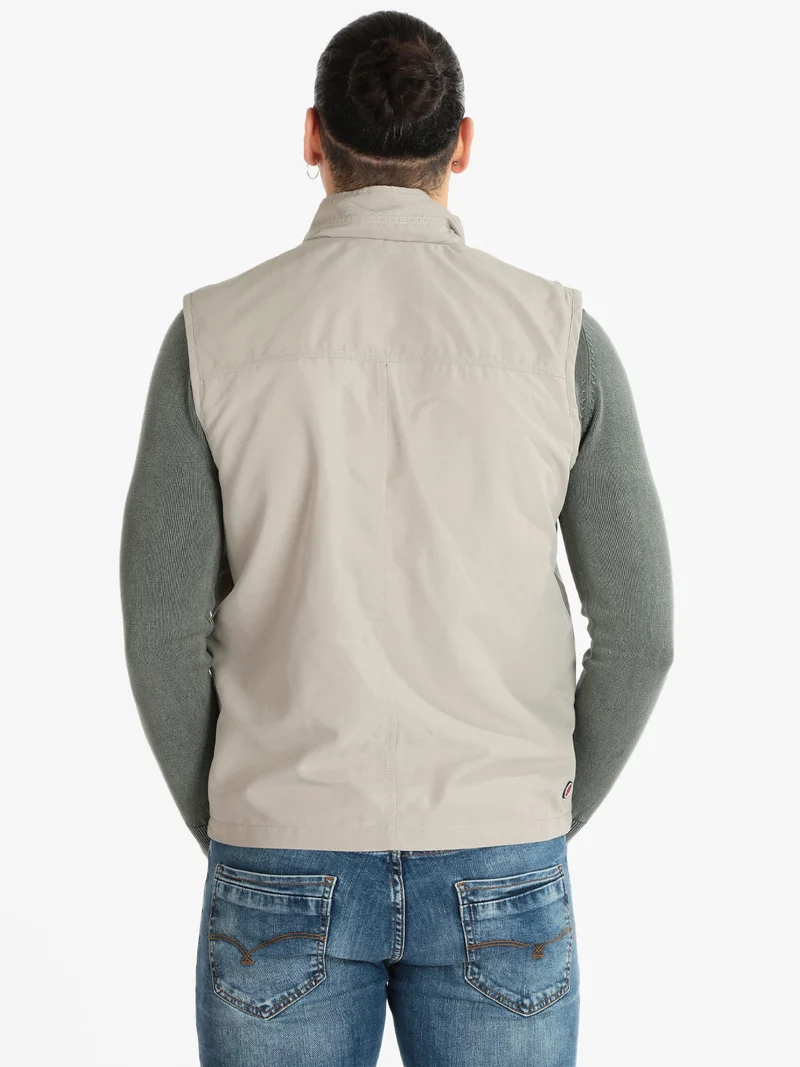 Gilet multi tasche da uomo - sabbia