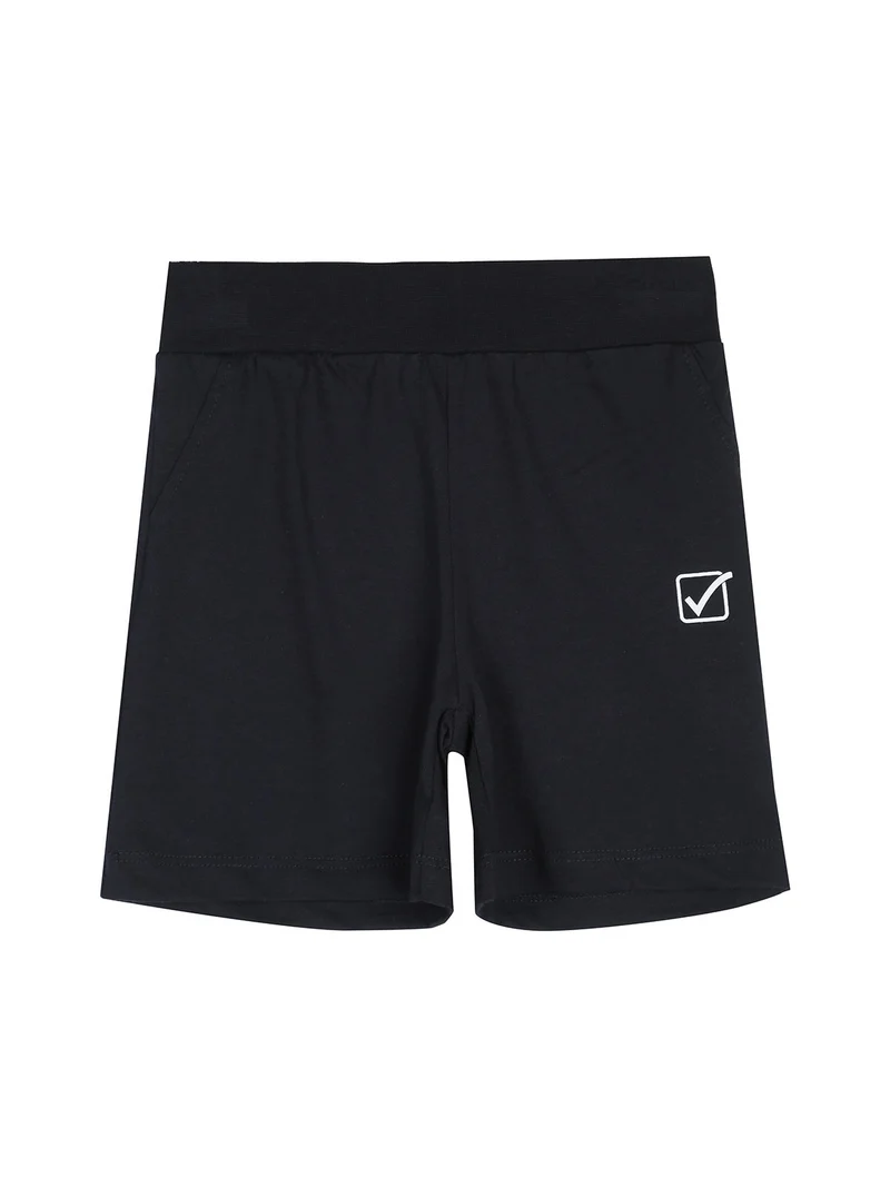 Completo corto da neonato in cotone con t-shirt orsacchiotto e shorts - bianco