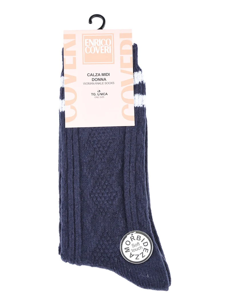 Calze midi donna invernali - blu scuro