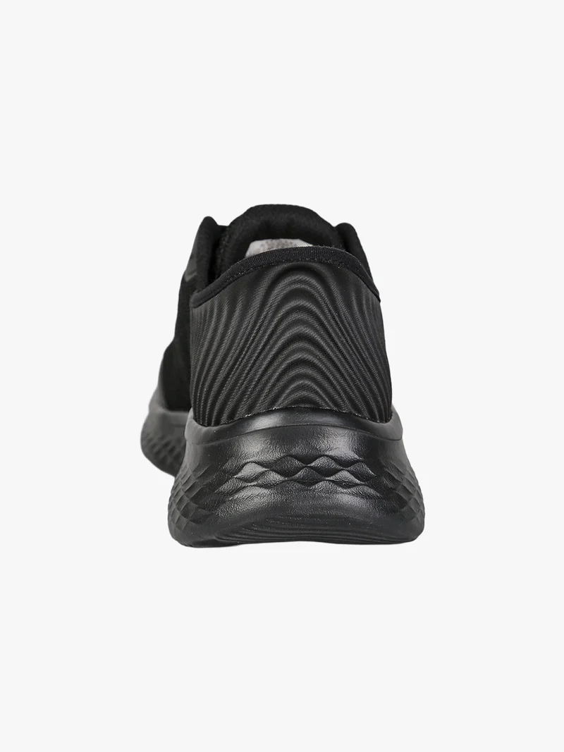 Sneakers sportive da uomo leggere con lacci - nero