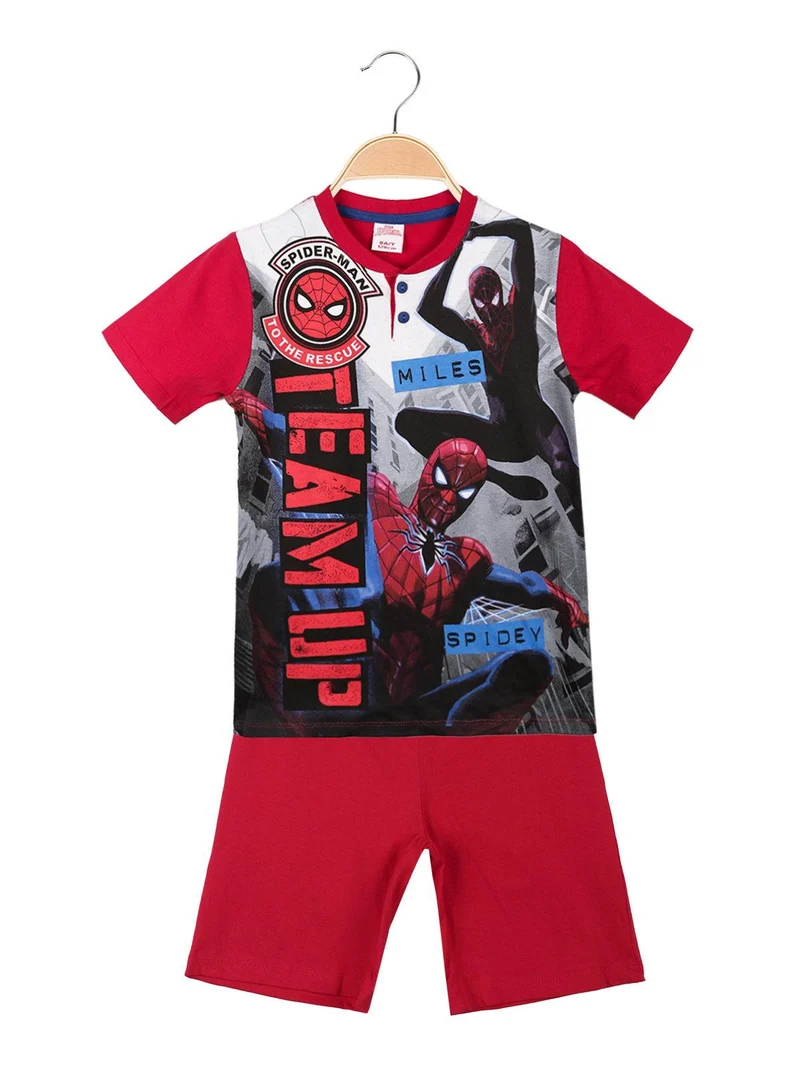 Pigiama corto bambino con stampa - rosso