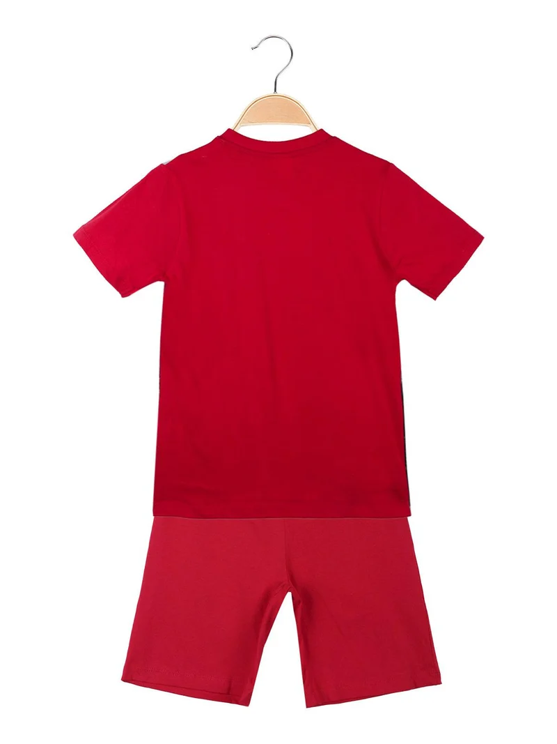 Pigiama corto bambino con stampa - rosso