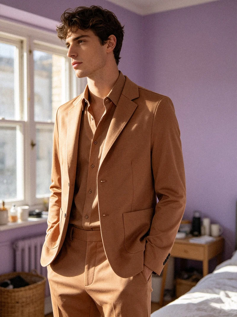 Blazer da uomo - marrone