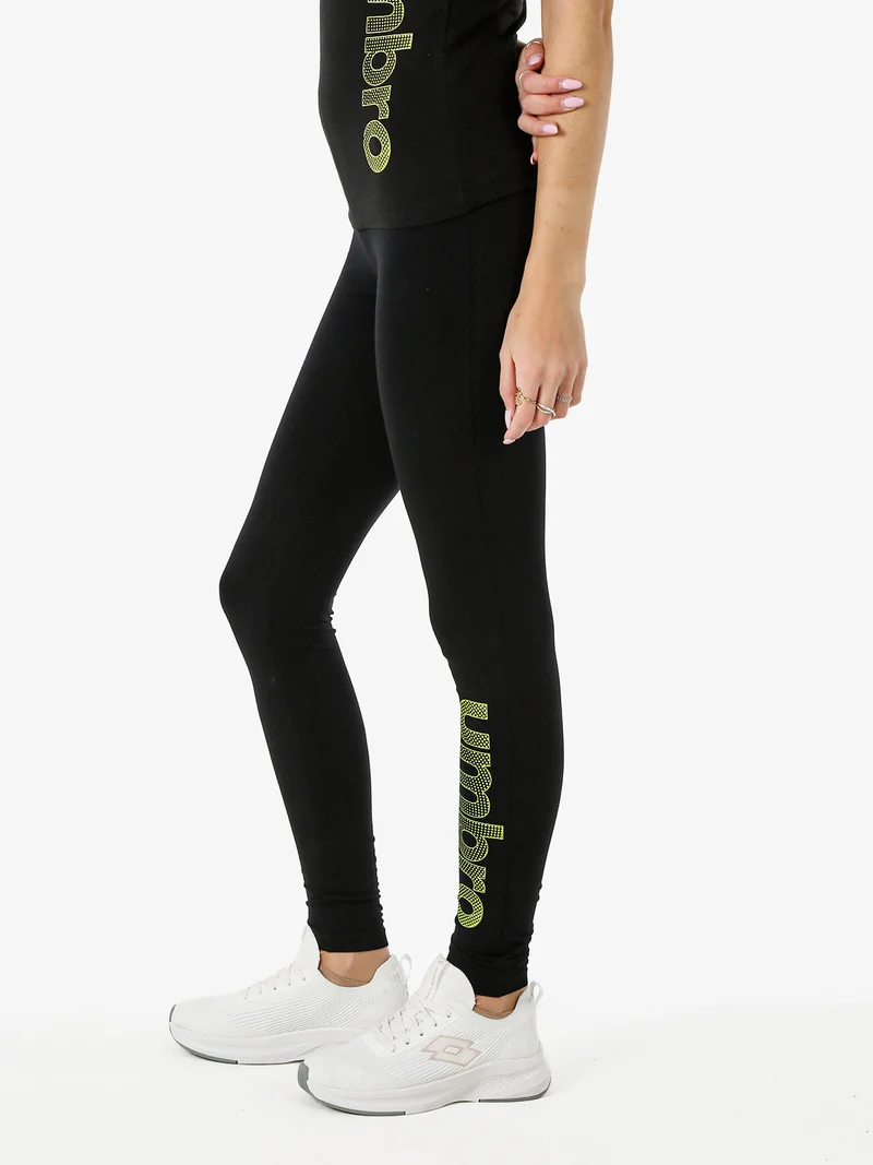 Leggings sportivi da donna con logo - verde chiaro