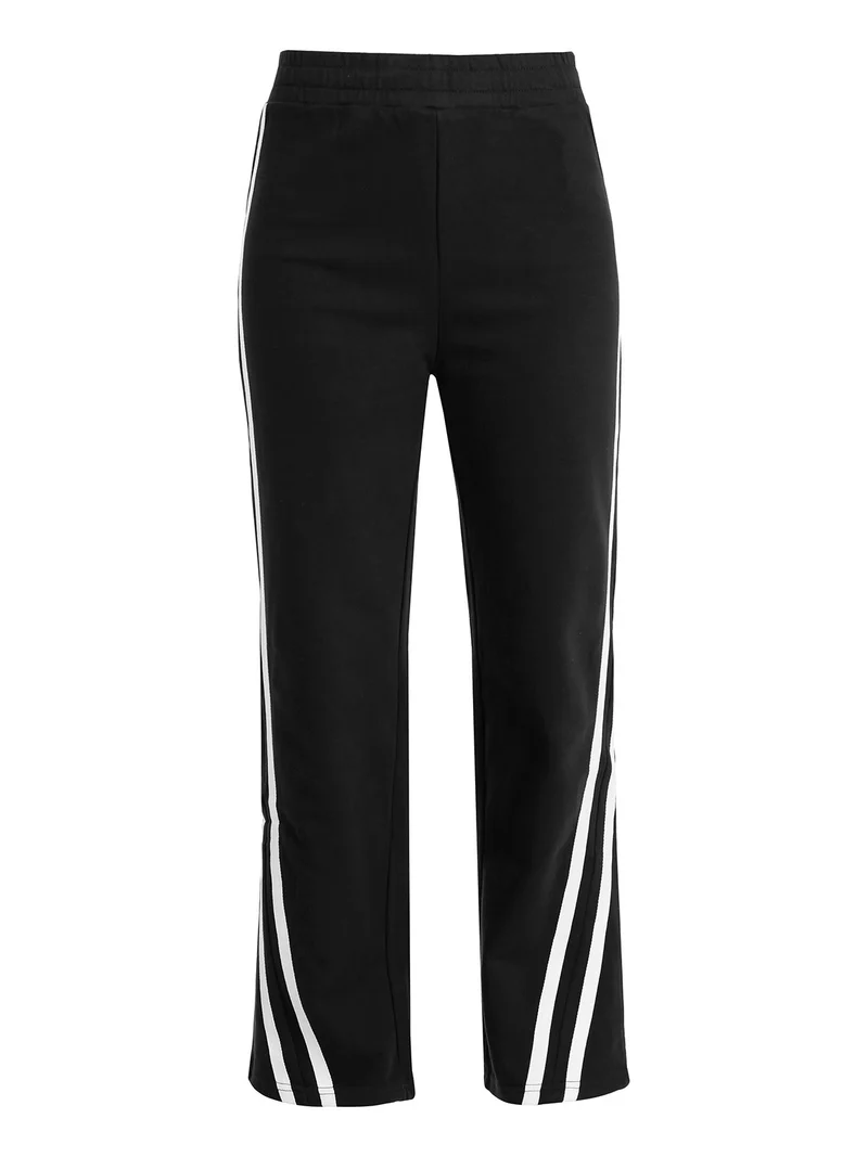 Pantaloni sportivi da donna in felpa - nero