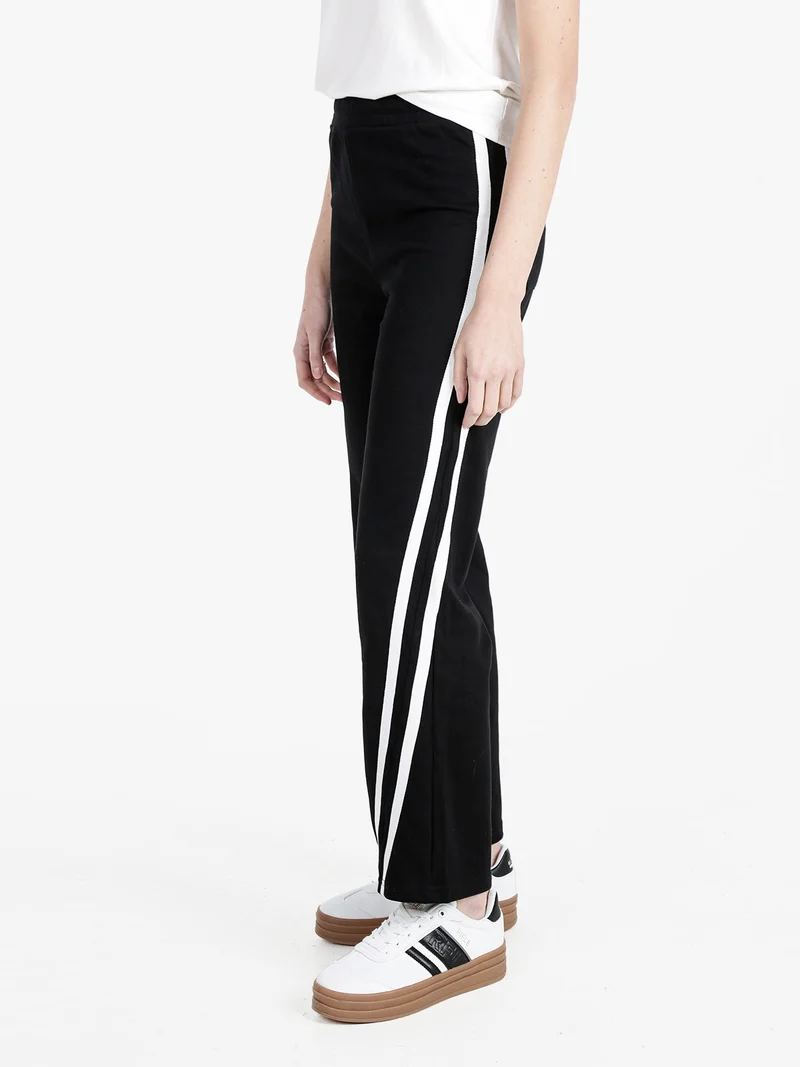 Pantaloni sportivi da donna in felpa - nero