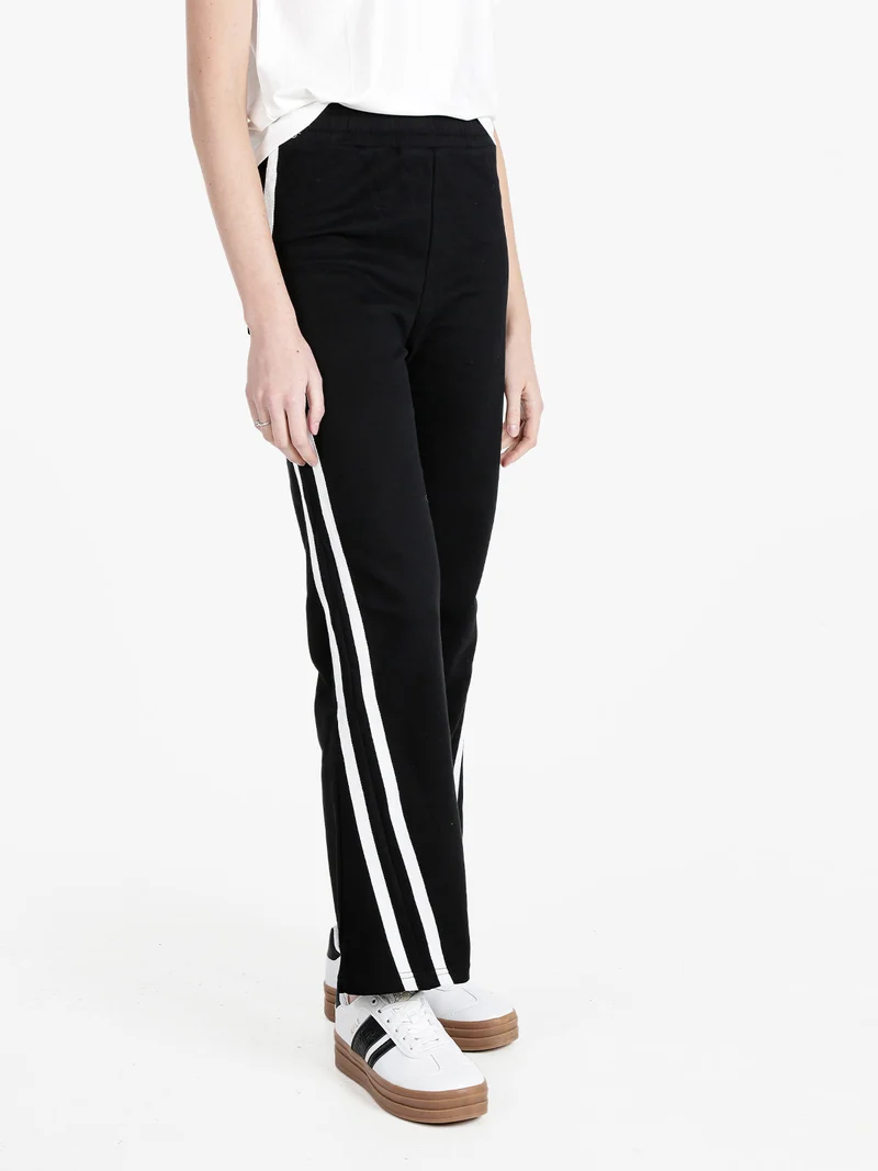 Pantaloni sportivi da donna in felpa - nero