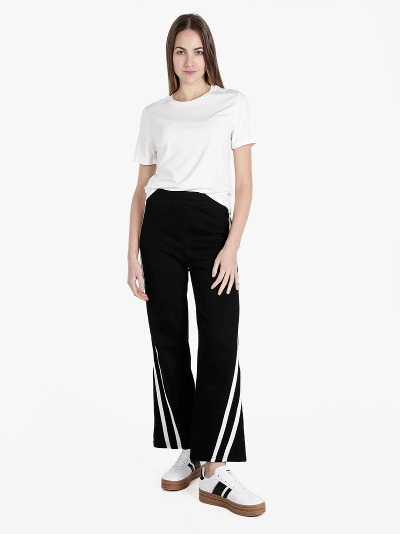 Pantaloni sportivi da donna in felpa - nero