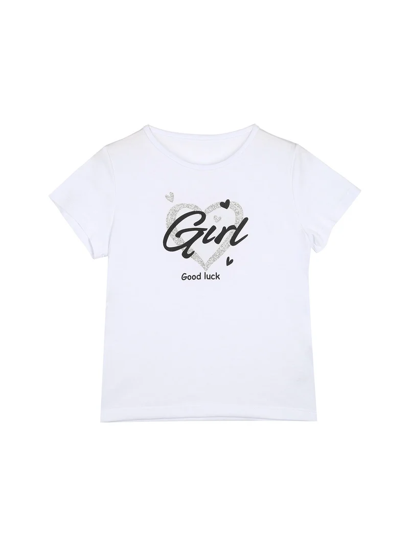 Completo 3 pezzi da bambina con giacca in ecopelle e gonna con strass - nero