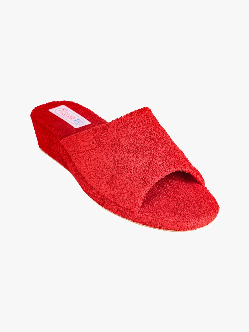 Ciabatte donna aperte in spugna - rosso