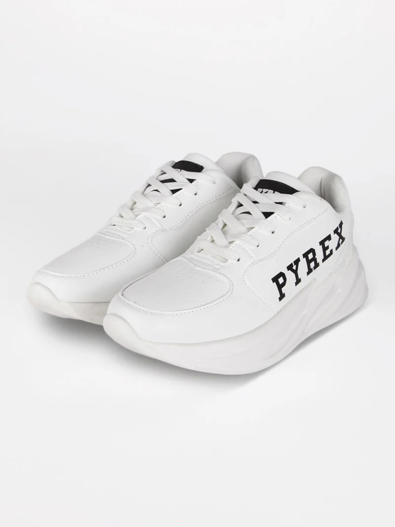 Chunky PY030124 Sneakers donna con zeppa - bianco