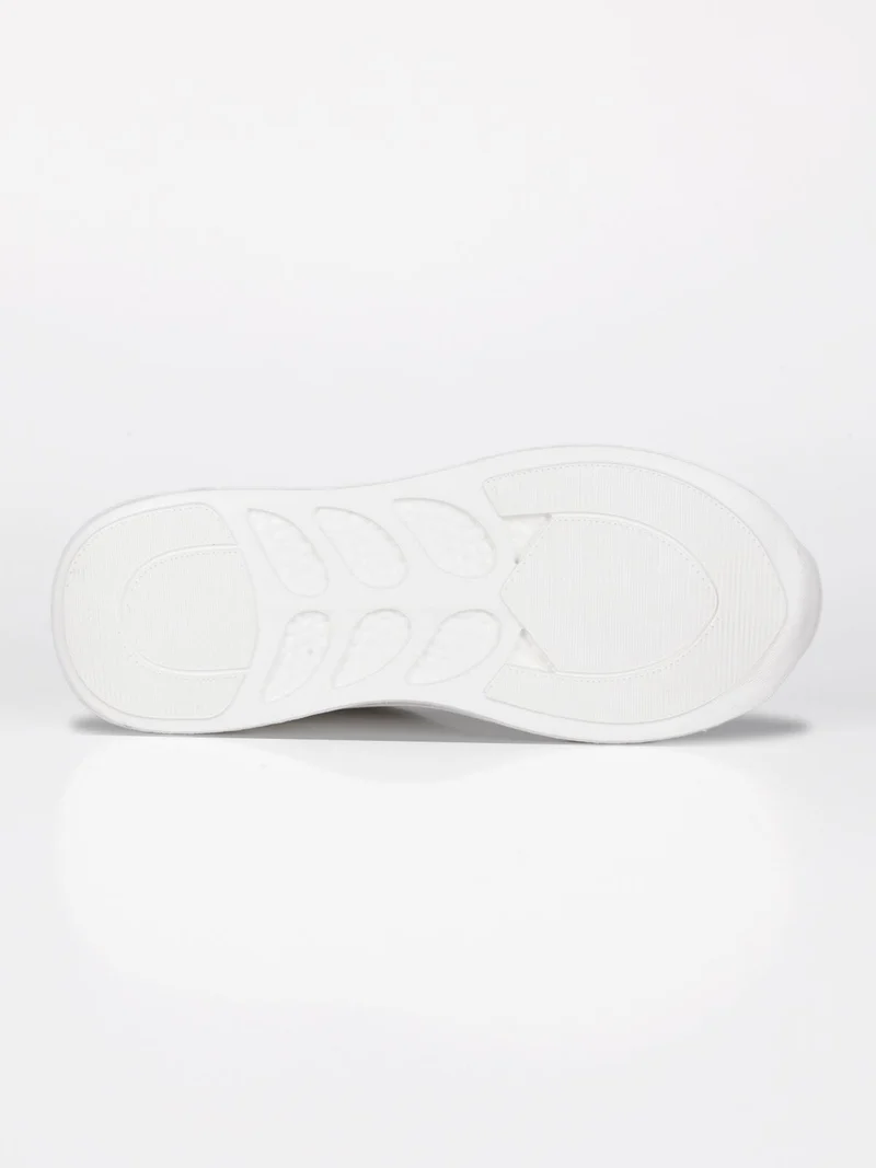 Chunky PY030124 Sneakers donna con zeppa - bianco