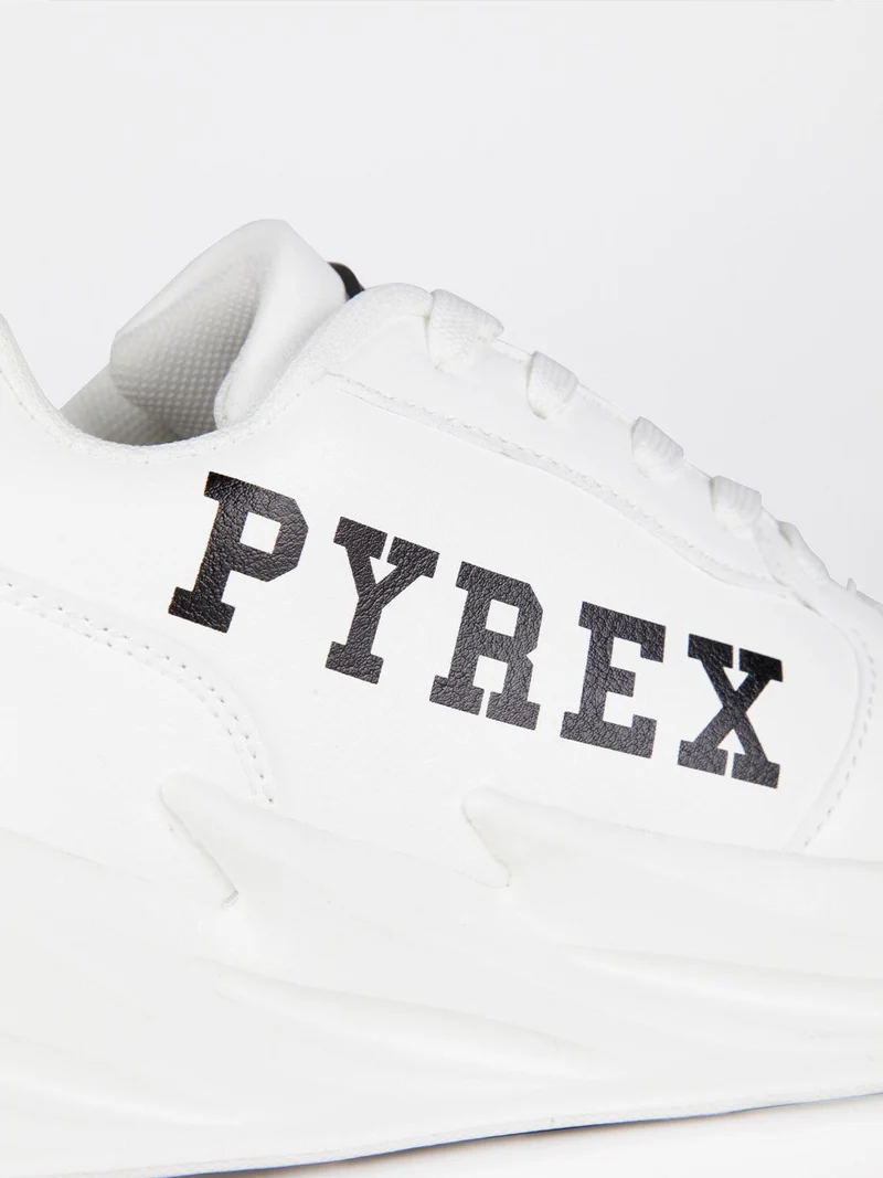 Chunky PY030124 Sneakers donna con zeppa - bianco