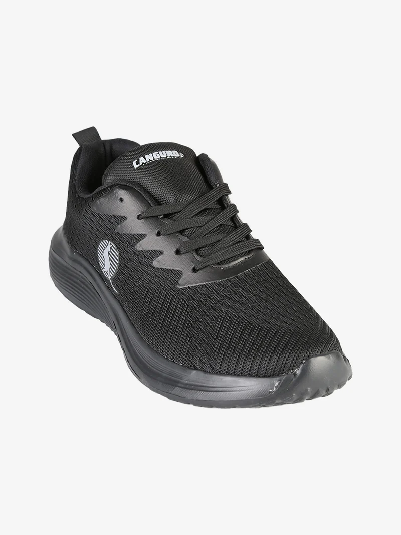 Sneakers sportive da uomo stringate - nero