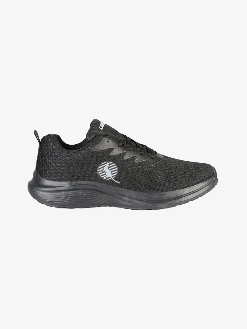 Sneakers sportive da uomo stringate - nero