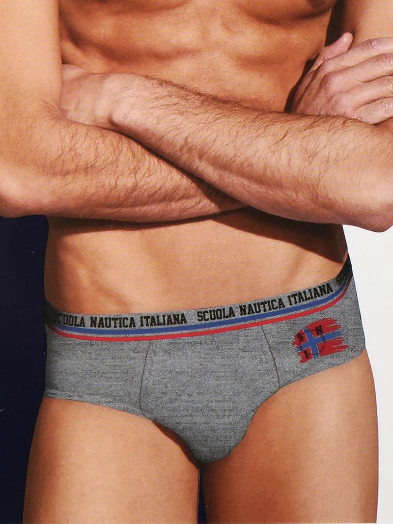 Slip da uomo tinta unita - grigio