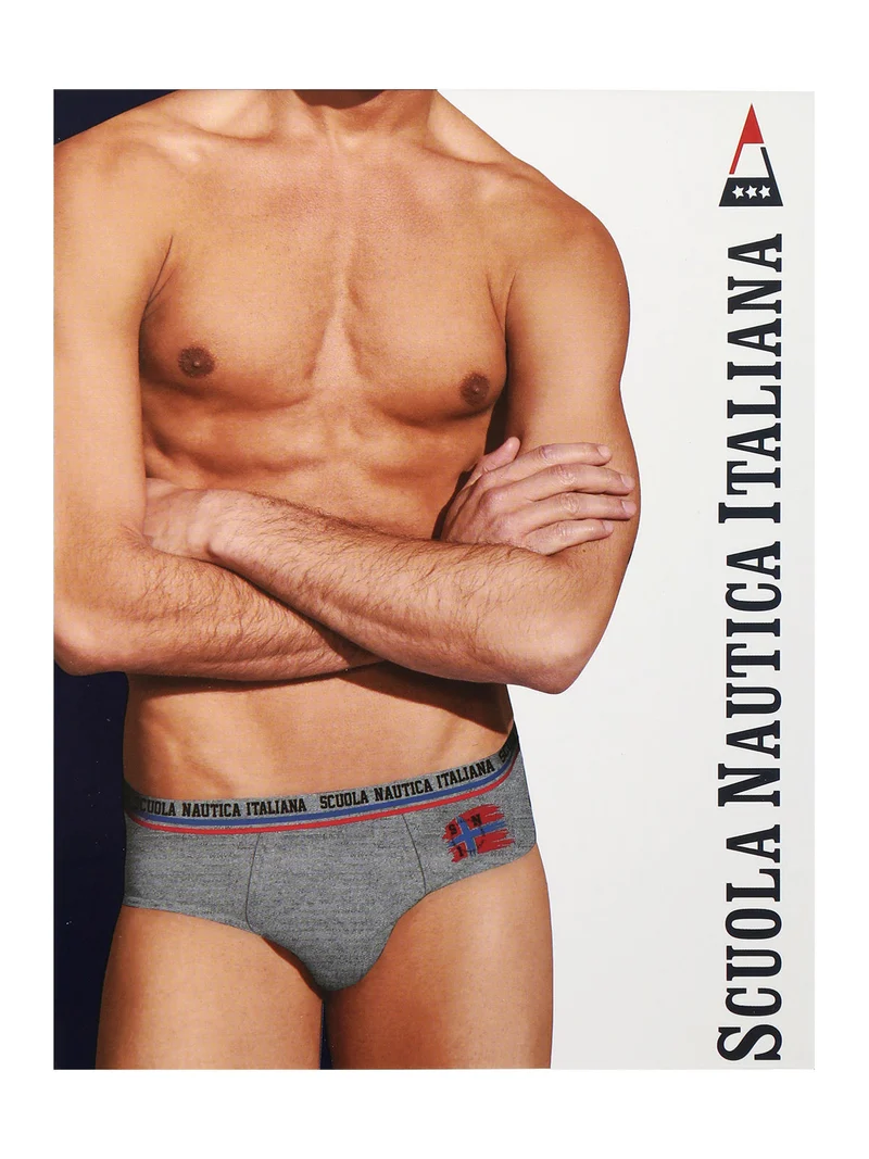 Slip da uomo tinta unita - grigio