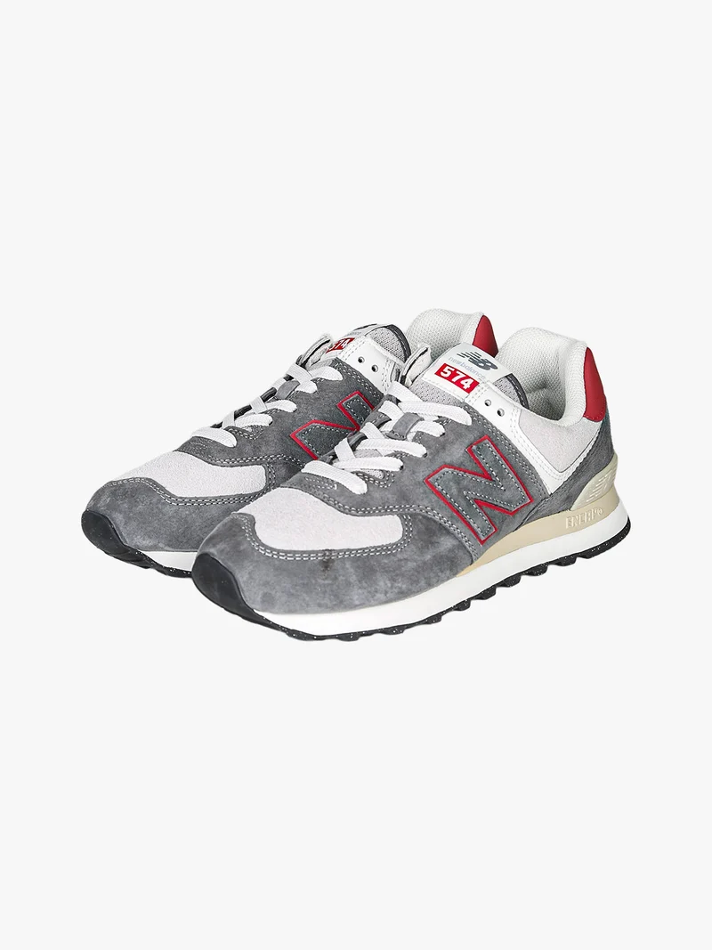 574 Sneakers uomo in pelle nabuk - grigio