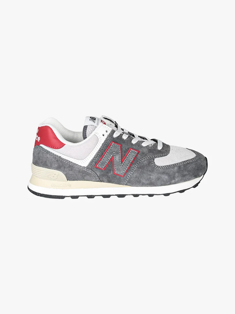 574 Sneakers uomo in pelle nabuk - grigio