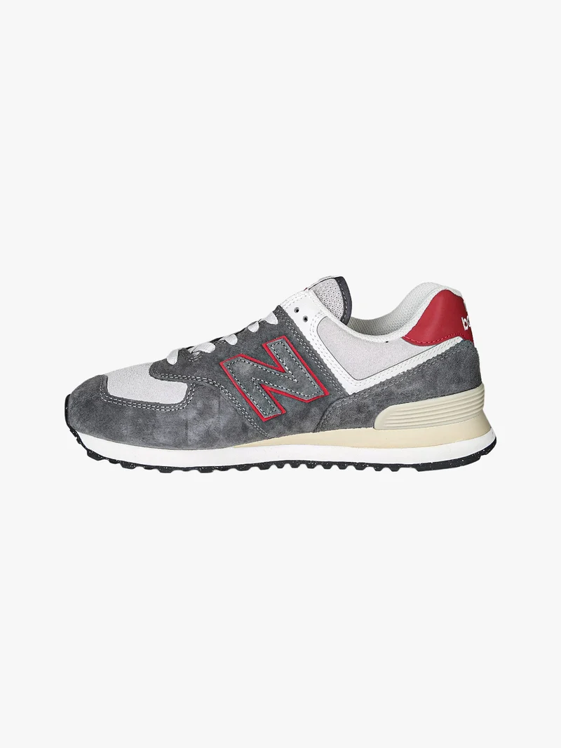 574 Sneakers uomo in pelle nabuk - grigio