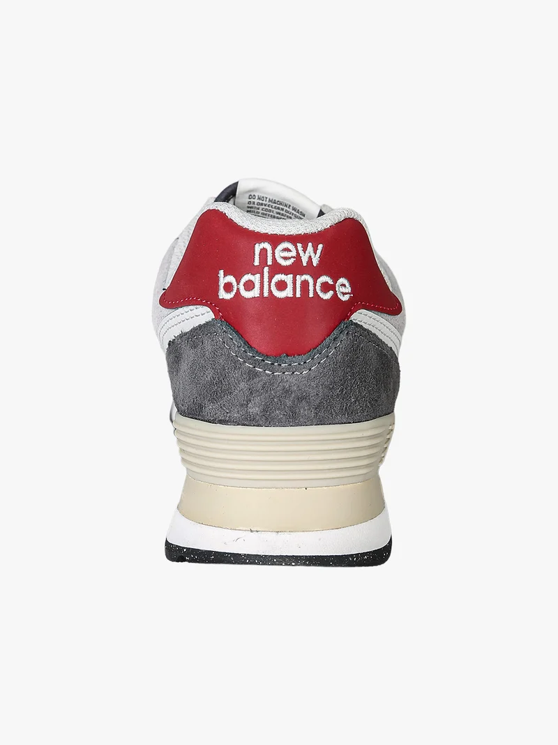 574 Sneakers uomo in pelle nabuk - grigio