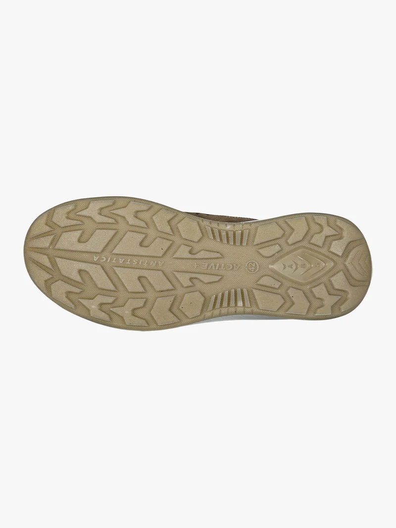 Sneakers in pelle scamosciata da uomo - marrone