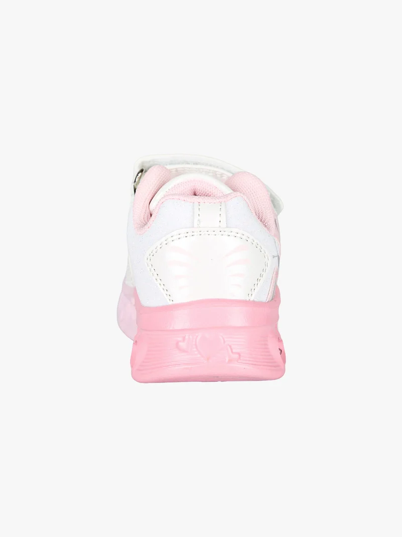 Sneakers da bambina con luci e strappi - bianco