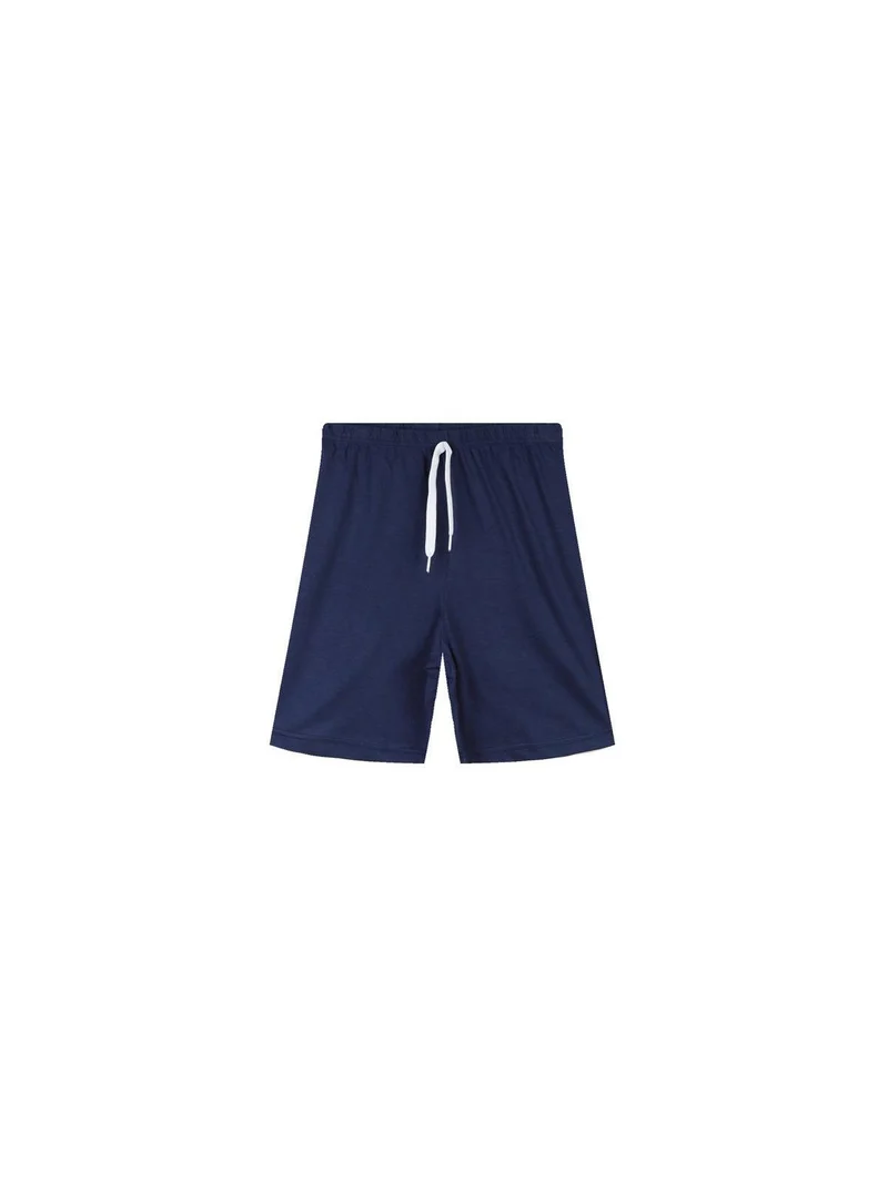 Completo smanicato 2 pezzi da bambino con stampa - blu