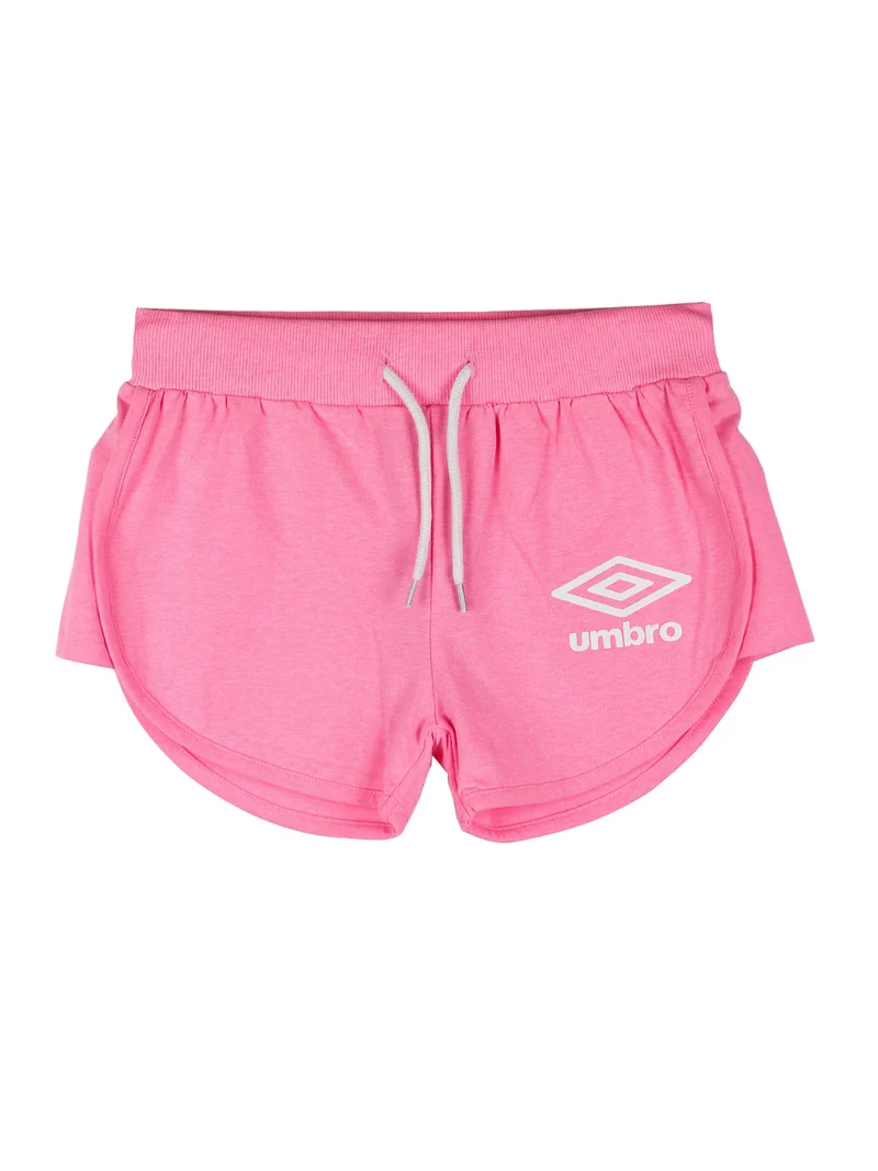 Shorts fluo da ragazza in cotone - fucsia