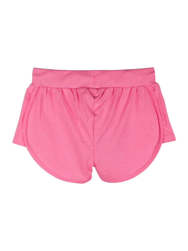 Shorts fluo da ragazza in cotone - fucsia