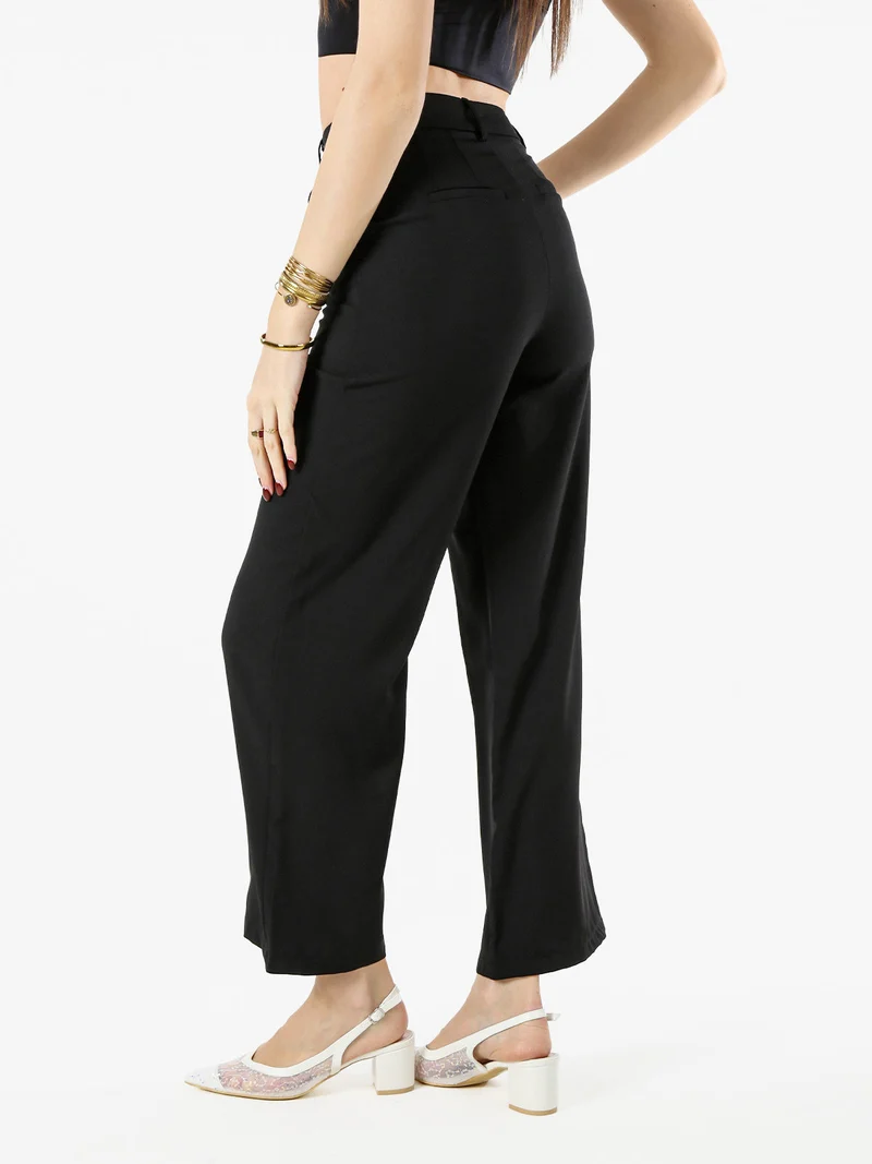 Pantaloni donna a palazzo - nero