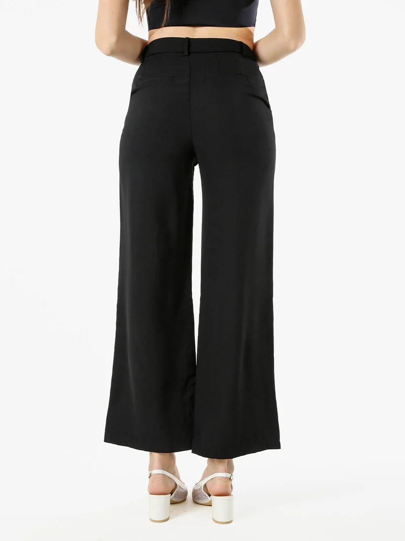 Pantaloni donna a palazzo - nero